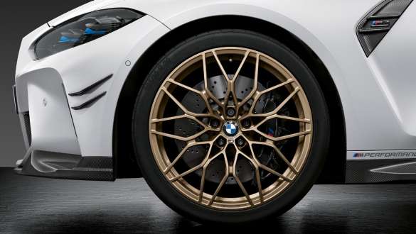 20"/21" M Performance forged wheel 1000 M Frozen Gold Bronze BMW M3 Sedan G80 2020 BMW M3 Sedan G80 2020 20"/21" M Performance forged wheel 1000 M Frozen Gold Bronze close-up