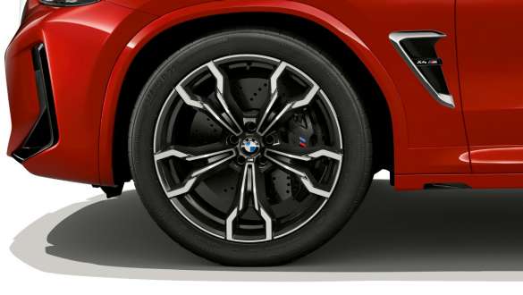 20" M light alloy wheels Double-spoke style 764 BMW X4 M F98 LCI Facelift 2021 BMW X4 M F98 LCI Facelift 2021 Toronto Red Metallic 20" M light alloy wheels Double-spoke style 764 M close-up