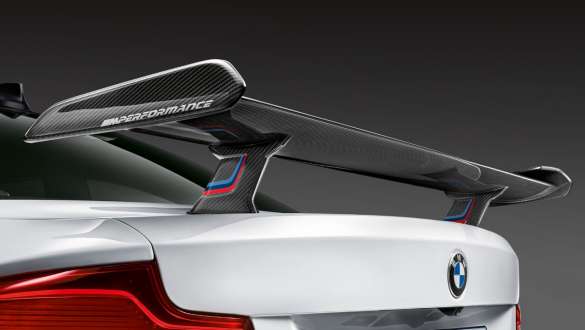 M Performance rear spoiler carbon fibre with aerodynamic cut-out BMW M2 Coupé F87 M Performance Parts M Performance rear spoiler carbon fibre with aerodynamic cut-out BMW M2 Coupé F87 M Performance Parts detail view