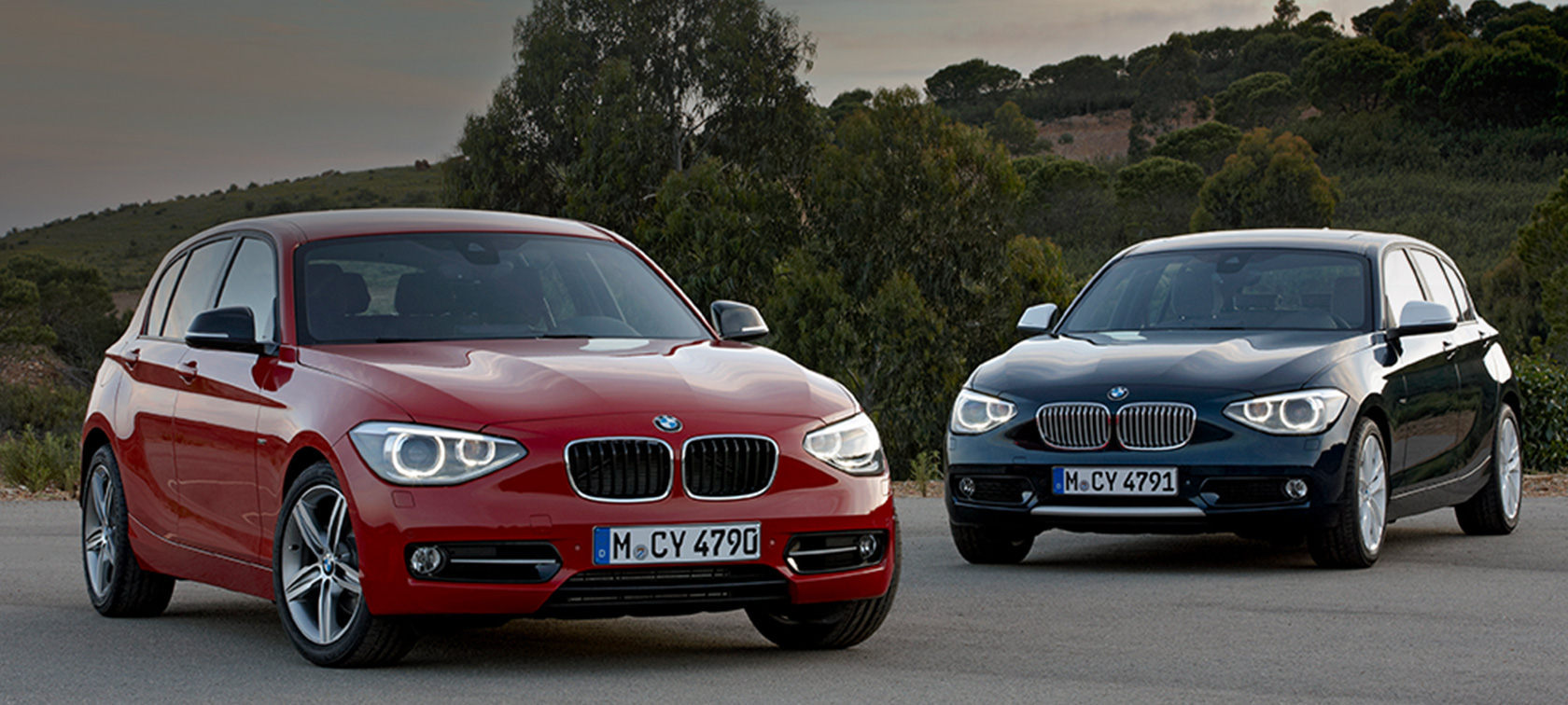 BMW 1er (F20) Sport and Urban Line standing BMW 1er (F20) Sport and Urban Line standing