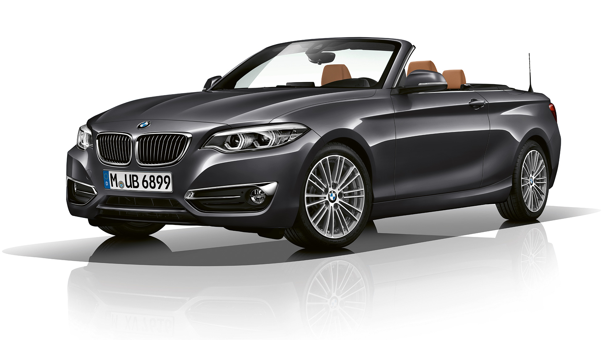 BMW 2 Series Convertible, Model Luxury Line three-quarter front shot BMW 2 Series Convertible, Model Luxury Line three-quarter front shot