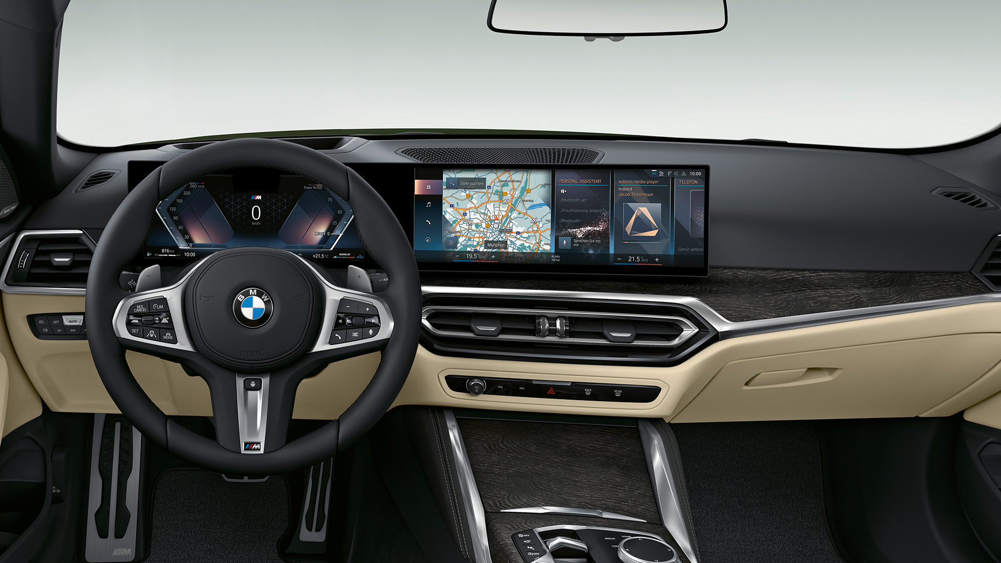 BMW 4 Series Convertible G23 2020 Model M Sport interior cockpit