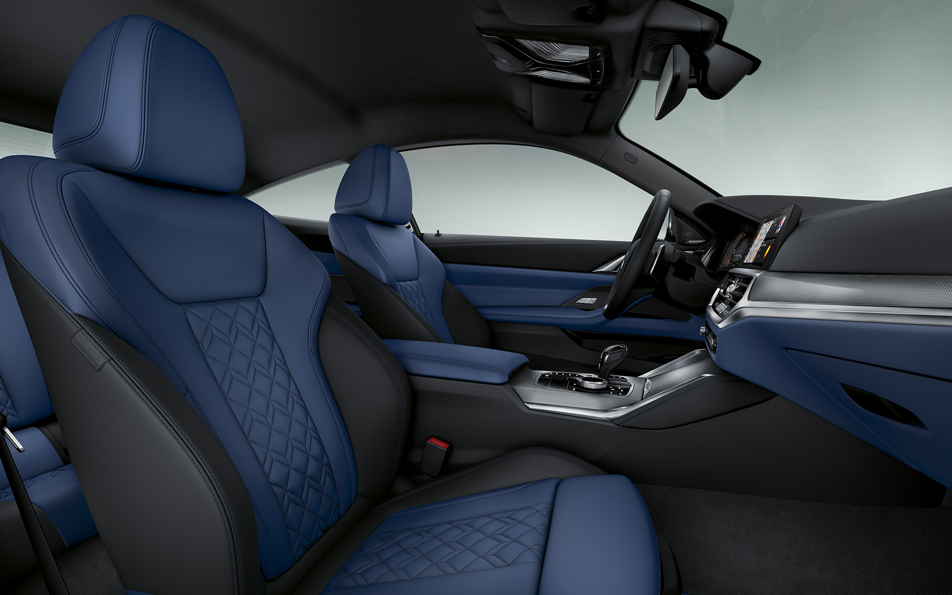 BMW Individual extended leather trim 'Merino' | Fjord Blue/Black BMW 4 Series Coupé Individual 2020 G22 