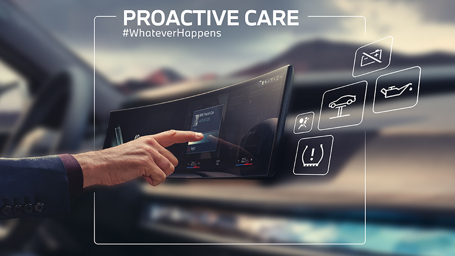 BMW iX1 U11 BEV Proactive Care BMW iX1 U11 BEV interior Curved Display Proactive Care