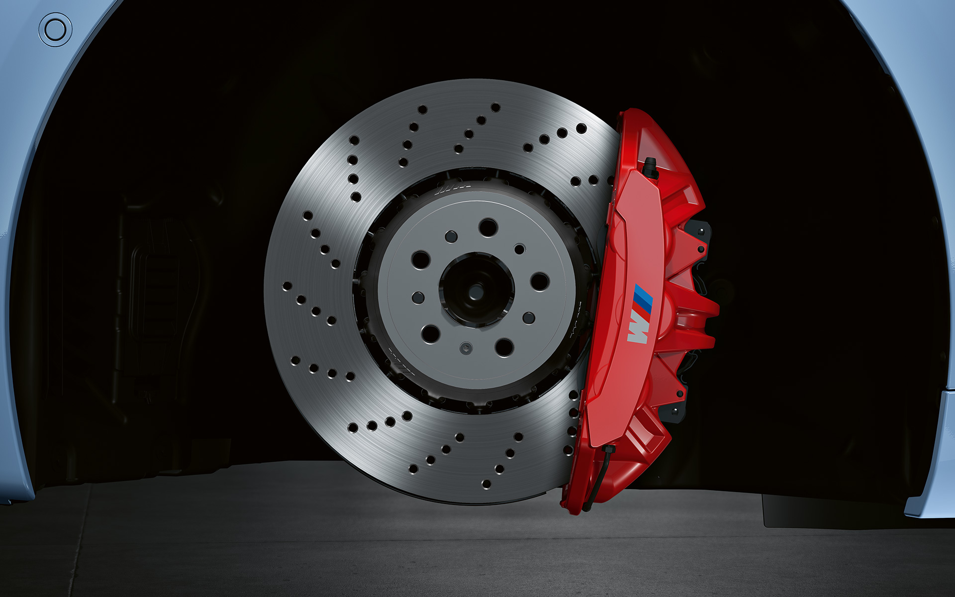 M Compound brakes, Red high-gloss BMW M2 G87 