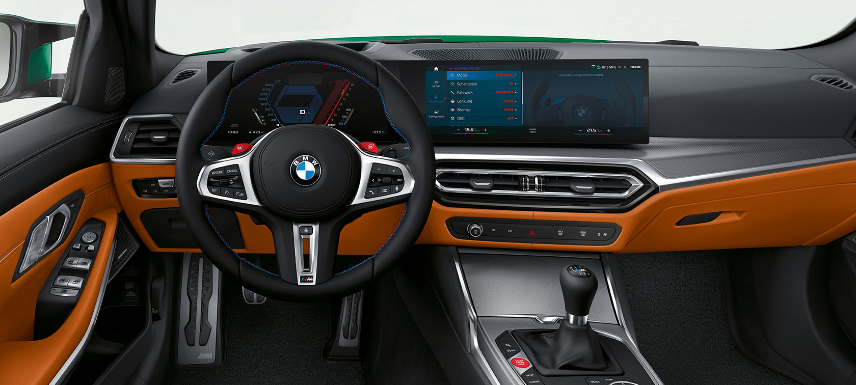 BMW M3 Sedan G80 2020 cockpit BMW M3 Sedan G80 2020 cockpit interior