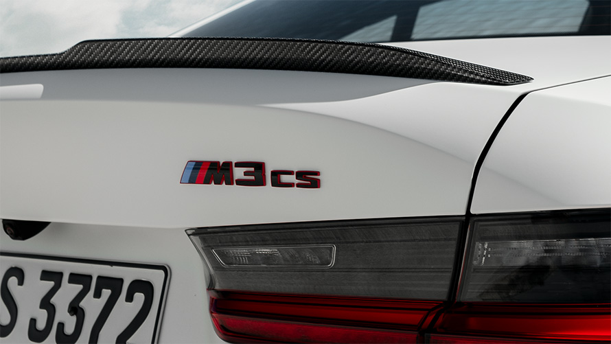 BMW M3 CS G80 CS specific badges