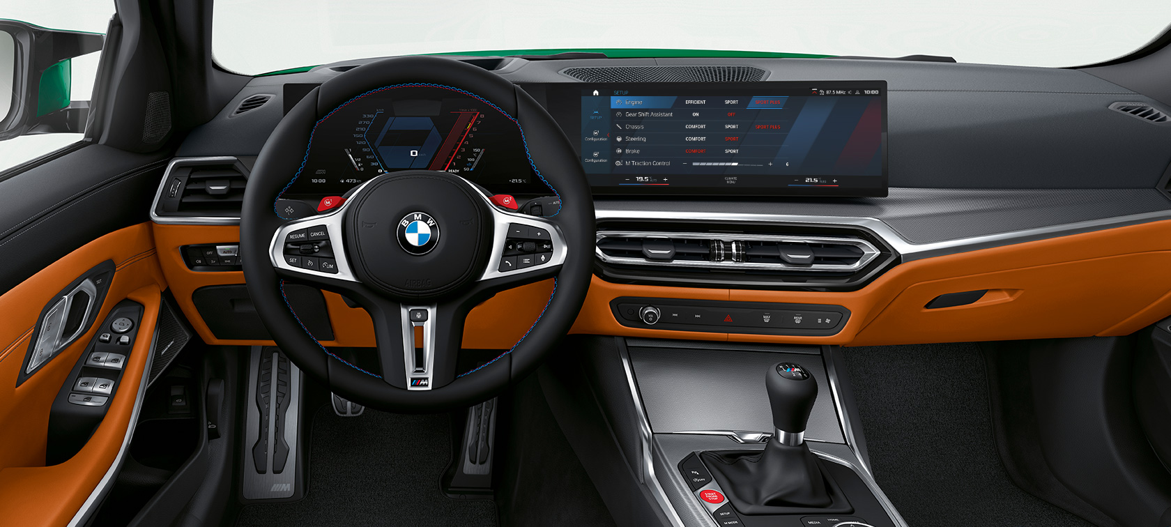 BMW M3 CS G80 cockpit interior 
