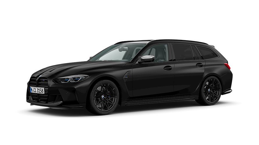BMW M Series BMW M3 Competition Touring G81 three-quarter side view BMW M Series BMW M3 Competition Touring G81 three-quarter side view