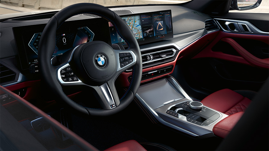 BMW M440i xDrive Gran Coupé G26 2021 interior cockpit BMW M440i xDrive Gran Coupé G26 2021 interior cockpit