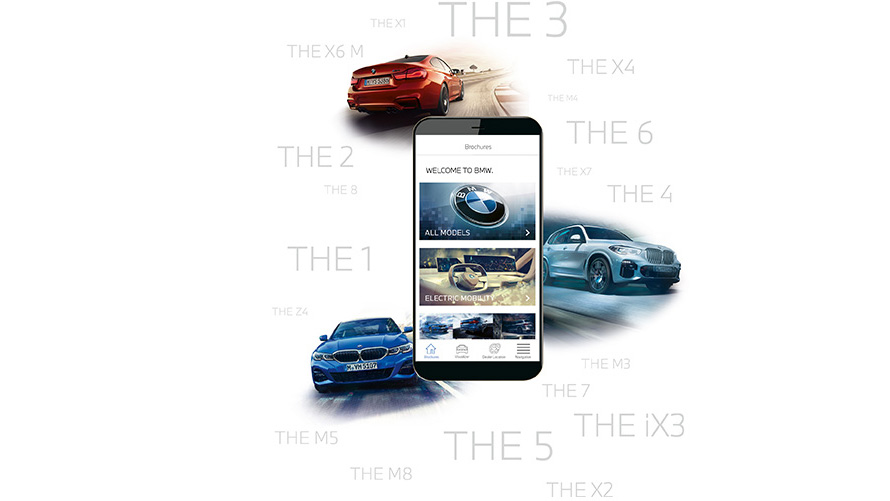 BMW Catalogue App BMW Brochure App on the Smartphone