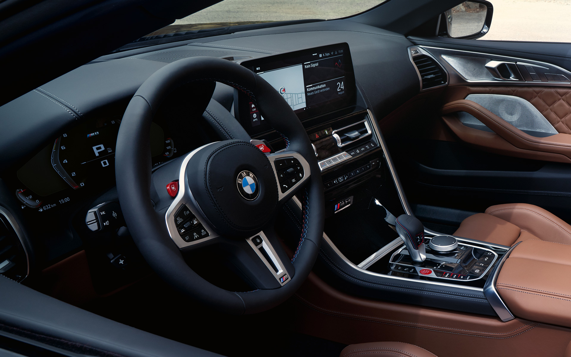 BMW M8 Competition Convertible F91 LCI Facelift 2022 cockpit interior