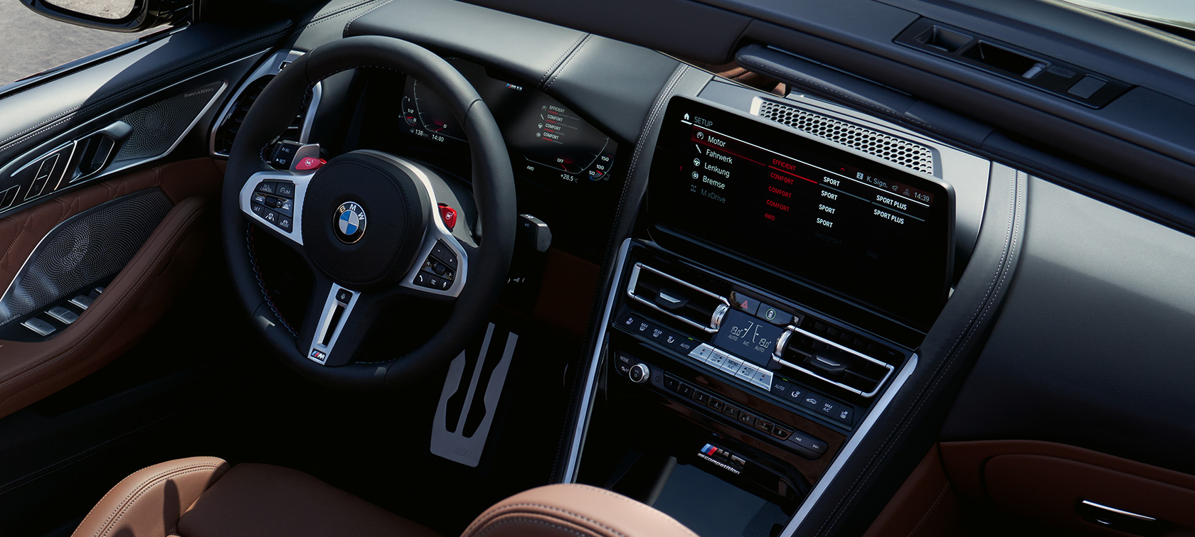 BMW M8 Competition Convertible F91 LCI Facelift 2022 cockpit Control Display