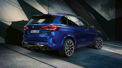 BMW M Series BMW X5 M F95 three-quarter rear view standing