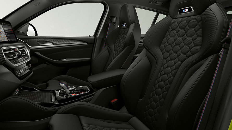 BMW X4 M Competition F98 LCI Facelift 2021 M Sport seats interior 