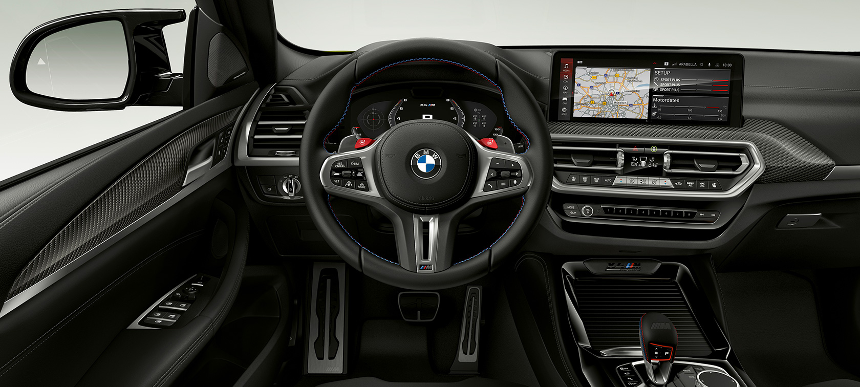 BMW X4 M Competition F98 LCI Facelift 2021 cockpit interior