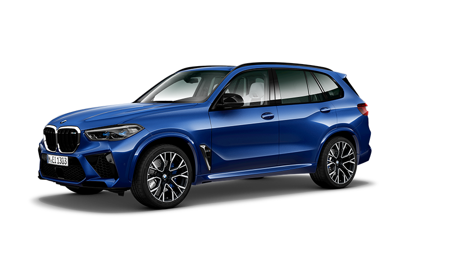 BMW X Series BMW X5 M Automobile G05 MP three-quarter side view 
