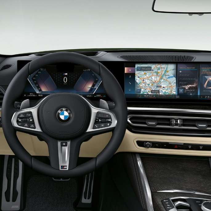 BMW 4 Series Convertible G23 2020 Model M Sport interior cockpit